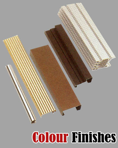 aluminium profil colour finishes